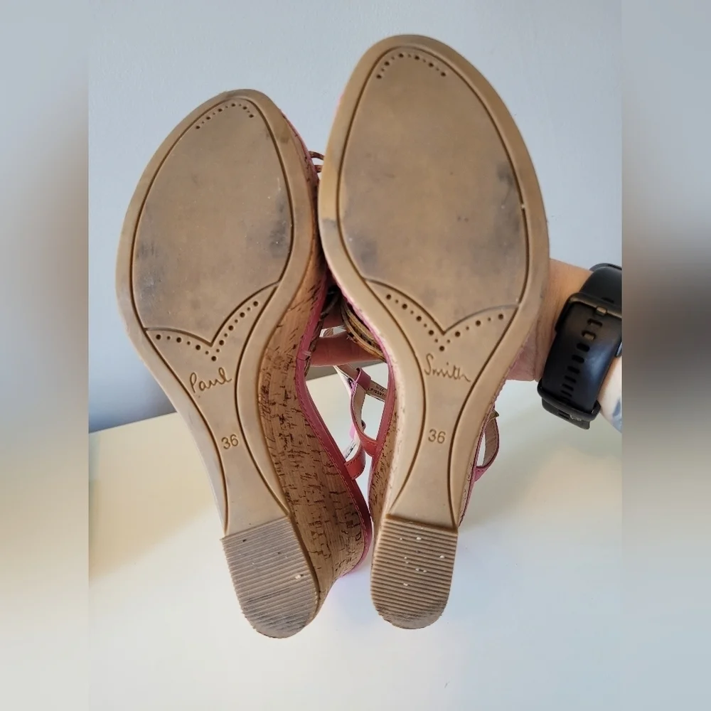 Paul Smith Pink Wedges, VGUC, Size 36